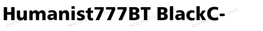 Humanist777BT BlackC字体转换 Humanist777BT BlackC字体转换